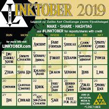 Main Calendar 2019 For You 2 More Later Please Share Everywhere Join Us On Discord Links In Bio Linktober L Art Challenge Legend Of Zelda Zelda Art