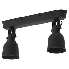 Hektar Deckenschiene 2 Spots Dunkelgrau Ikea Deutschland Ikea Lampen Ikea Deckenleuchte Stallbeleuchtung