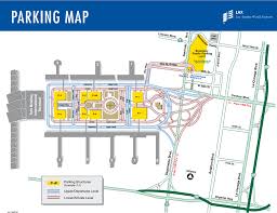 Lax Terminals Airline And Parking Map For Los Angeles Airport