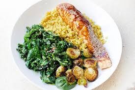 Kale and brussel sprout gratin with cashew cream and garlic breadcrumbs. Healthy Rainbow Vegie Bowl Cumin Chickpea And Tzatziki One Pan Classic Roasted Vegie Salad 8 Diabetic Friendly Recipes Australia S Best Recipes