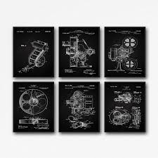 This large, admit one movie ticket tin metal wall sign measures 12 long and 8 wide, and features prominent and embossed stub numbers, lettering and stars to look. Home Theater Decor Cinema Decor Set Of 6 Movie Patent Posters Movie Wall Art Movie Decor Cinema Decor