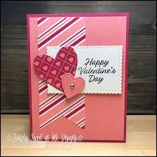 Tape your card down to a wooden board using painter's tape. Make It Monday Valentine S Day Hearts Card Valentine Cards Handmade Valentines Day Cards Handmade Stampin Up Valentine Cards