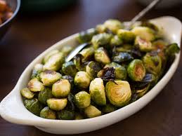 roasted brussels sprouts and shallots