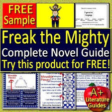 Freak The Mighty Distance Learning Novel Study Free Google Classroom Links Freak The Mighty Novel Studies Novel Study Units