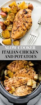 Slow Cooker Italian Chicken And Potatoes Tasty Kitchens Recipe Crockpot Chicken And Potatoes Recipes Whole Food Recipes