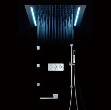 A smart shower head will keep you connected while you're taking your morning or evening. Up To 50 Sale Luxury Rain Shower Head Chrome With Jet Spray Sliding Bar Hand Shower Automatic Color Switching