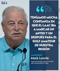 Mark Lawrie, Regional Managing Director The R&A para Latinoamérica y el  Caribe, en conferencia de prensa ante los medios acreditados del LAAC 2025.  #LAACgolf