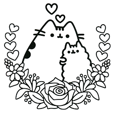 She is a real idler, loving to sleep and eat. Pusheen Coloring Pages Coloring Home