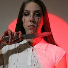 Please Vote for me Daily at the Face of Horror. Direct Link in bio.  faceofhorror.org/2022/chelsea-durham My shadow has a horn in the second  slide. Lol So... this was a weird one. It's