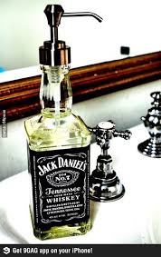 A Way To Recycle A Jack Daniel S Bottle Jack Daniels Soap Dispenser Home Diy Genius Gift