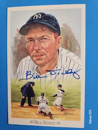 BILL DICKEY Signed 1989 Perez Steele Celebration Postcard #12 Yankees HOF  NM