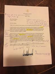 Get the free fillable form letter how to ban someone from my business property form online. Omg This Is Wrong Retired English Teacher Marks Up A White House Letter And Sends It Back The New York Times