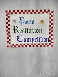 Mise brings to you an exciting poem recitation competition for each of you to showcase your recitation skill on a bigger platform for everyone to read, completely free of cost. Poem Recitation Public Sr Sec School Samana Facebook