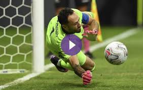 Napoli goalkeeper david ospina needed treatment to his knee after colliding with atalanta striker luis muriel and napoli midfielder diego demme had to later come off on a stretcher after getting hit in the face with the ball. Colombia S Cap Record Holder Ospina Their Copa Shoot Out Hero