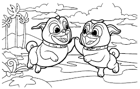 Train motor skills imagination, and patience of children, develop motor skills, train concentration, train children to know the color, train children to choose a color combination and. Puppy Dog Pals Coloring Pages Best Coloring Pages For Kids