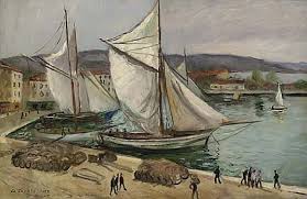 Sold Price Les Tartanes Voiles Au Sec Dans Le Port De Saint Tropez May 4 0107 12 00 Pm Edt Expressionist Landscape Museums In Paris Painter
