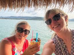 Waverly Beach [ maybe, not sure ] 1970- Edward Hall, two pretty friends and  Richard Miller. I love this photo, Richie is twirling his whistle, the  little girl is loving every moment,