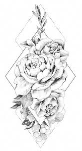 Floral Geometric Tattoos On Inspirationde Flower Tattoo Designs Cute Tattoos Tattoos