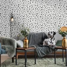 Wayfair.com has been visited by 1m+ users in the past month Holden Decor Dalmatian Spot Print Black White Wallpaper 12940