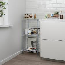 Kitchen wire rack shelving ikea white chair. Omar Galvanised Shelving Unit Width 46 Cm Ikea