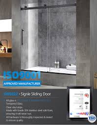 Chrome, brushed, nickel, and oil rubbed bronze. 2020 Frameless Clear Glass Black Hardware Aluminum Single Sliding Door Bathtub Shower Room Glass Door Buy Shower Room Glass Door Aluminum Sliding Shower Door Bathtub Shower Door Product On Alibaba Com