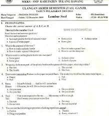 Tes evaluasi berikut merupakan tes berupa soal pas bahasa inggris kelas 12 terbaru yang terdiri dari 30 soal pg dan 10 soal essay. Contoh Soal Essay Bahasa Inggris Kelas 9 Pigura