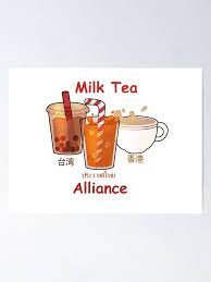 Milk Tea Alliance Teas Poster By Pandapiearts Milk Tea Alliance Milk