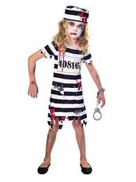 Child Zombie Convict Costume Jail Girls Halloween Prisoner Fancy Dress 5 12 Yrs Fancy Dress Costumes Kids Fancy Dress Costumes Girls Fancy Dress