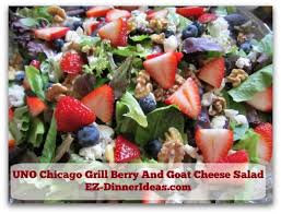 But when you think of tuna macaroni salad you probably picture a very thick dressing over macaroni. Uno Chicago Grill Berry And Goat Cheese Salad