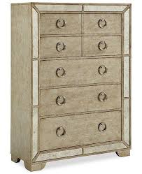 Silver crystal mirrored five drawer cabinet. Ailey Antique Gold Mirror 5 Drawer Chest