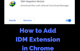Configure idm extension for chrome. How To Add Idm Extension In Google Chrome Mozilla Opera