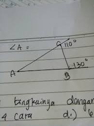 Jadi, dapat disimpulkan bahwa nilai dari adalah. Dari Gambar Disamping Besar Sudut A A 50 B 60 C 70 D 80 Brainly Co Id