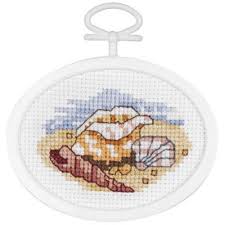 New england spring pdf pdf chart download $10.95: Seashells Cross Stitch Kit