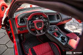 Presenting Hellcat S Ascetic Interior Reworked By Prior Design Gmbh Priordesign Dodge C Dodge Challenger Interior Dodge Challenger Custom Dodge Challenger