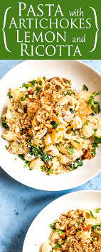 Pasta With Spinach Artichokes And Ricotta Recipe Artichoke Recipes Ricotta Recipes Pasta Recipes