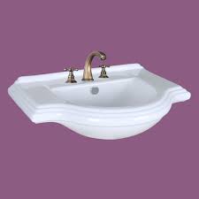 vintage console sink bathroom 8