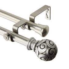 Pin By Cristina Miranda On Guardado Rapido In 2021 Double Rod Curtains Double Curtain Rod Set Double Curtains