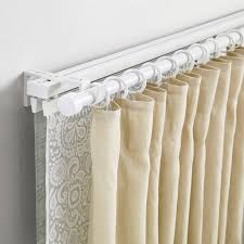 Vidga Set Rail Triple Et Tringle Blanc Ikea Gardinenschiene Gardinen Doppelte Vorhange