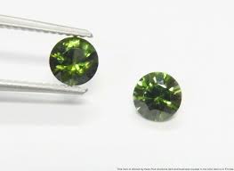2pc Pair Natural Green Zircon 5mm Round Loose Unset Gemstones Ready To Mount In 2020 Gemstones Zircon Gem Diamonds