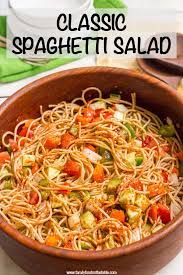Cook up some pasta, toss it all together, and voila. Classic Spaghetti Salad Family Food On The Table