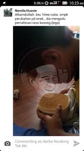 Gatal hidung, mata dan sebagainya. 58 Testimoni Herba Resdung Tok Aki