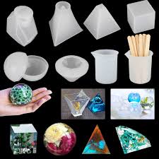 Diy woodworking projects 10 most amazing epoxy resin table! 18pcs Silicone Resin Casting Molds Tools Epoxy Resin Molds For Diy Jewelry Pendant Craft Decoration Making Including Cube Pyramid Sphere Diamond Stone Resin Mold With Silicone Cups Wood Sticks Walmart Com