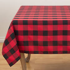 Black And White Buffalo Check Tablecloth Overstock Com Online Shopping Bedding Furniture Electronics Jewelry Clothing More Plaid Tablecloth Table Cloth Design Imports