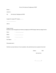Contoh surat penghapusan npwp pribadi siamplop. Contoh Surat Penghapusan Npwp Pribadi Dicontoh
