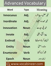 Css Vocabulary Pdf List With Urdu Meanings Vocabineer Vocabulary Pdf Vocabulary Words Vocabulary