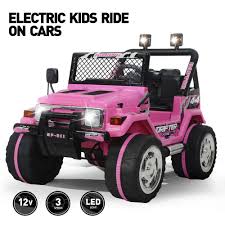 12v Electric Kids Ride On Car Powered Jeep Toys Music Player Remote Control Led Kids Ride On Kids Jeep Kids Ride On Toys