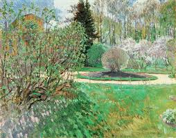 Der frühling zeigt sich mit den ersten frühlingsblühern. Garten Fruhling Sergej Arsenjewitsch Winogrado Als Kunstdruck Oder Handgemaltes Gemalde