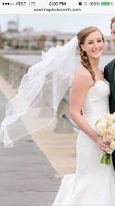 Fishtail Braid With Veil Veil Hairstyles Fish Tail Braid Bridal Hair