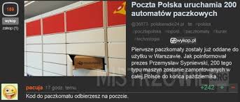 Poczta polska właśnie instaluje 200 pierwszych automatów paczkowych. Poczta Polska