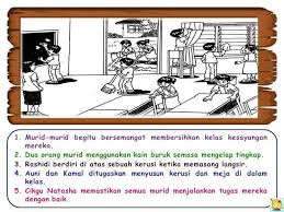 Pak abu membersihkan longkang yang tersumbat denganmenggunakan cangkul. Koleksi Jawapan Bina Lima Ayat Upsr Study Materials Projects To Try Study